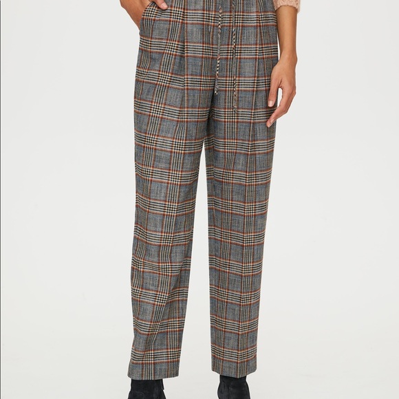 Aritzia Wilfred Alto Plaid Pant Size Large - Picture 4 of 4